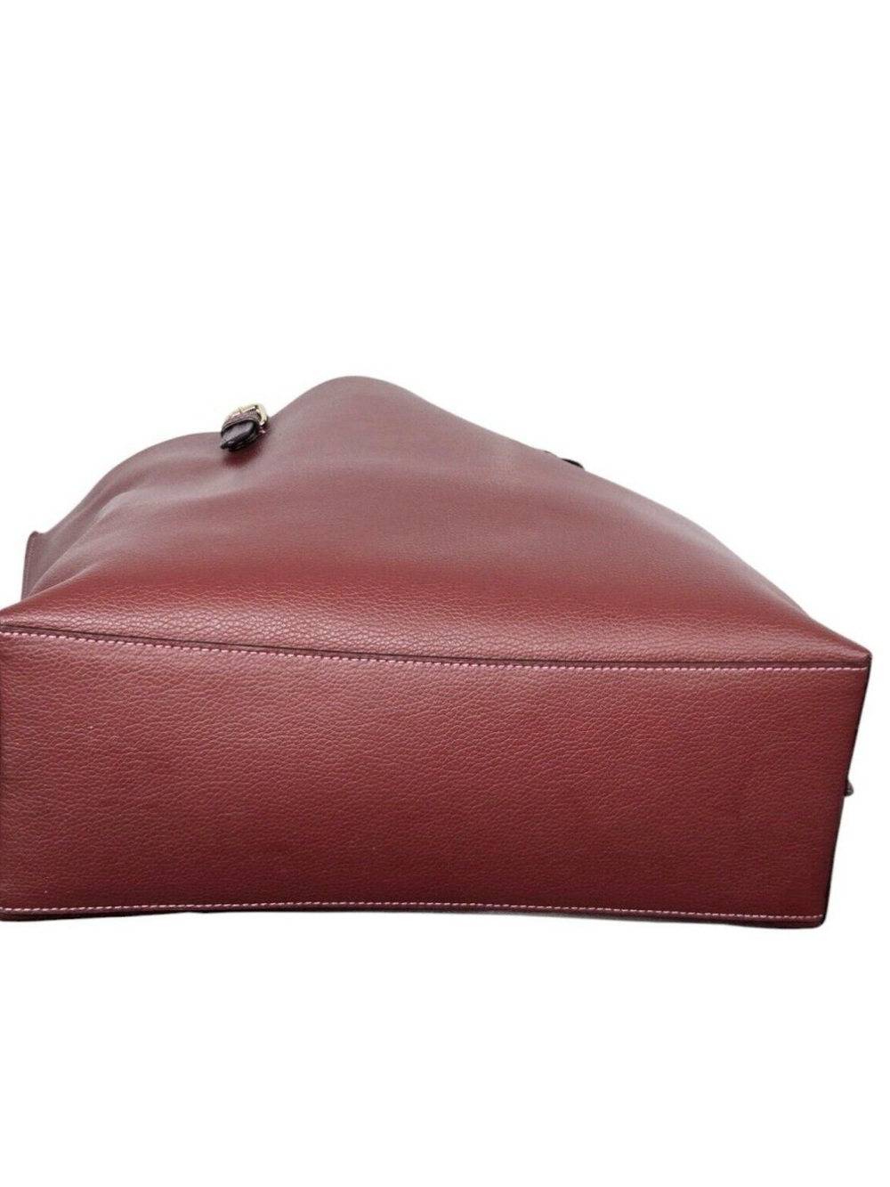 COACH Large Mollie Double Face & Snake Embossed Leather Tote Wine Red CC750 - Picture 5 of 6